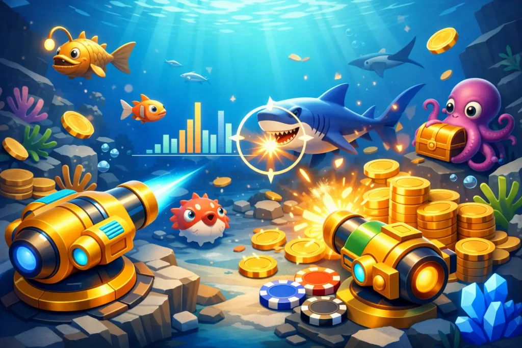捕魚遊戲怎麼贏分？